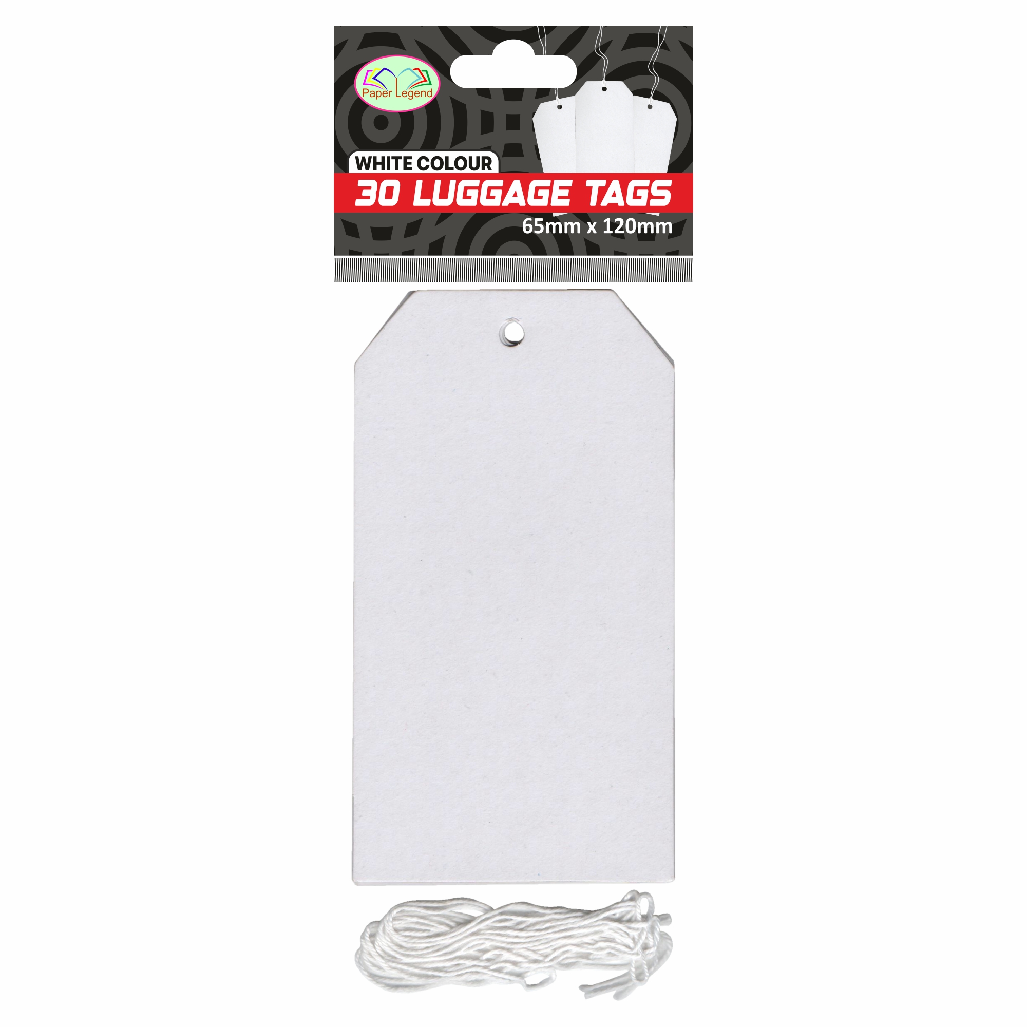 White luggage tags deals